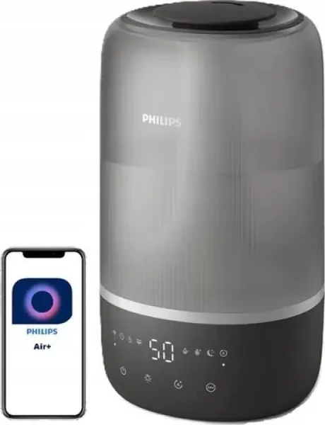 Philips Series 1000 HU1510/03 čierna / Ultrazvukový zvlhčovač vzduchu / 3 l / Zvlhčovanie 275 ml/h / 1.5m (002296150000)