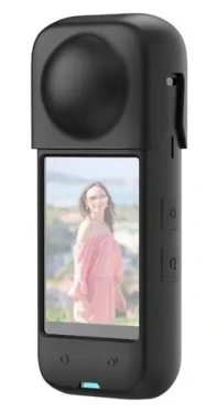 Puluz PU985B pre Insta360 X4 čierne / Silikónové puzdro / s krytom objektívu (PU985B)