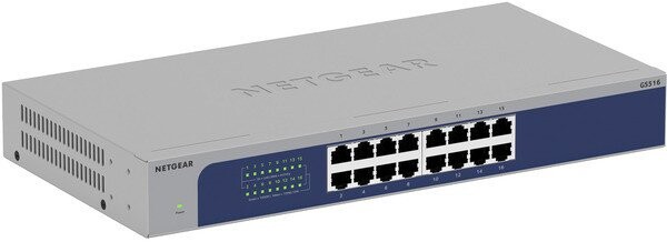 NETGEAR NETGEAR GS516 - V3 - Switch - unmanaged - 16 x 10/100/1000 - Desktop, an Rack montierbar