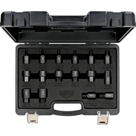 KS Tools 152.1105 Sada adaptérov na skrutkovanie pre sťahovák vstrekovačov, 16-dielna; 152.1105