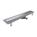 OMNIRES - LOWFIX lineárny sprchový odtok s krycou doskou pre dlažbu, 70 cm srebrny /SL/ LOWFIX70TSL