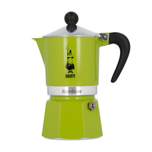 Bialetti Rainbow moka kanvička na 3 šálky 150 ml zelená (8006363018500)