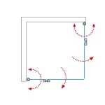 H K - Obdĺžnikový sprchovací kút SOLO R807, 80x70 cm so zalamovacími dverami, rohový vstup vrátane sprchovej vaničky z liateho mramoru SE-SOLOR807/THOR-8070