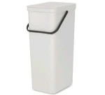 Brabantia Sort amp; Go Odpadkový kôš 40L svetlo šedá / s rukoväťou / plast / 26.7 x 62 x 34.1 cm (214424)