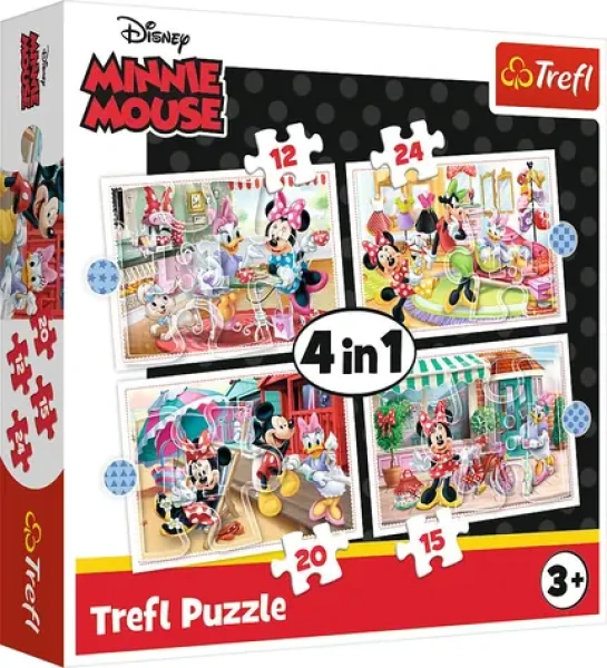 Trefl - Puzzle - Minnie s priateľmi Disney 4v1