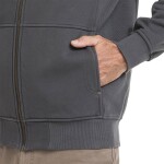 Bushman Pánska celozapínacia mikina Heger, tmavošedá XXXL