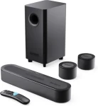 Majority Bowfell Halo čierna / 5.1 kanálový systém / Dolby Atmos / 300W / HDMI / Bluetooth / USB / AUX