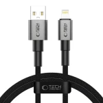 Tech-Protect UltraBoost DNA sivá / Kábel / USB-A - Lightning / 15W / 2,4A / 100 cm
