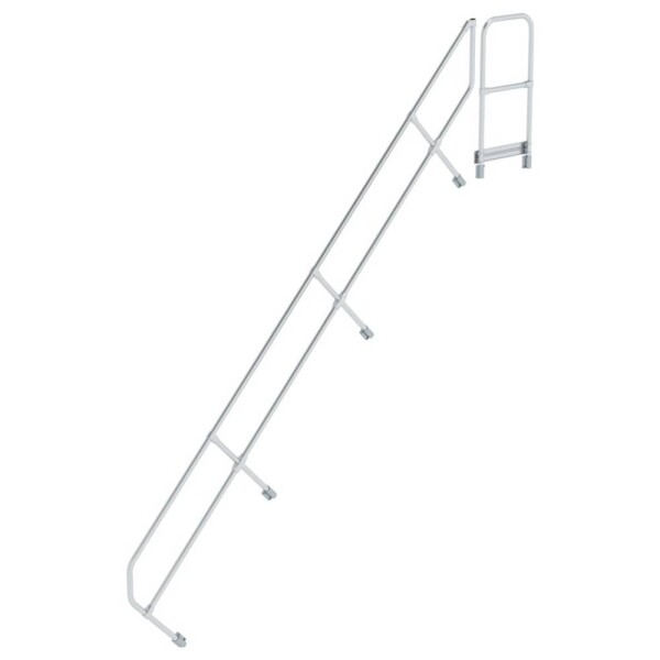 MUNK Günzburger Steigtechnik 600515 Munk Druhé madlo na schody s plošinou 45° 15 schodov 1 ks; 600515