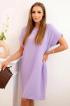 Šaty s vreckami svetlo fialové UNI