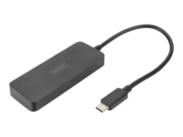 Digitus USB-C MST hub 3x DisplayPort čierna / USB hub / DP 1.4 / 4K/60Hz / HDCP 2.2 (DS-45334)
