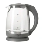 Adler AD 1286 šedá / Rýchlovarná sklenená kanvica / 2200 W / 2 L (AD 1286)