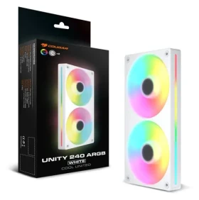 COUGAR Unity240-FB biela / Ventilátor / 120 mm / 2 ks / ARGB / PWM / 49 CFM / 1600 RPM (CF-UN240RW-RGB)