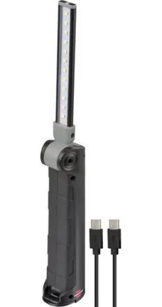 Brennenstuhl SANSA 401 A čierna/sivá / LED pracovné svietidlo / 400 lm / nabíjacie / USB-C / IP20 (1177370010)