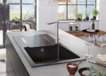 VILLEROY & BOCH VILLEROY & BOCH - Keramický drez Villeroy &amp; Boch Siluet 50, 333501R7, Pure Black 333501R7