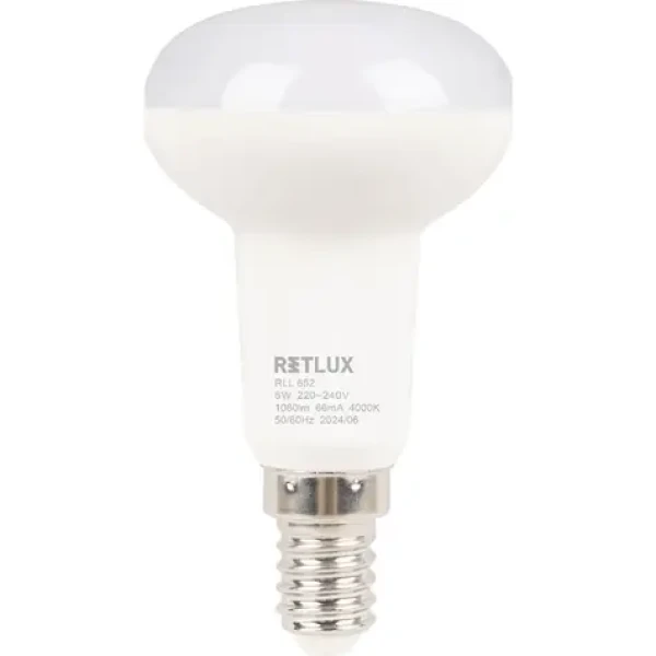 Retlux RLL 652 R50 E14 Spot 8W / 1080 lm / 4000K - studená biela / D (8590669375479)
