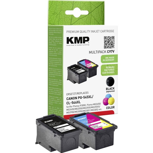 KMP KMP C97V Multipack BK/Color comp. w. Canon PG-545/CL-546 XL