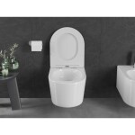 MEXEN - Sofia Závesná WC misa Rimless Tornado, biela lesk 3354XX00T