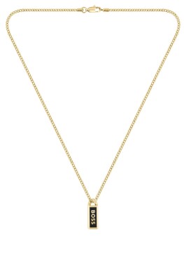 Hugo Boss Pozlátený pánsky náhrdelník Kassy Emblem 1580678