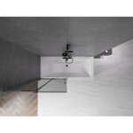 MEXEN/S - Velar L dvojkrídlová posuvná vaňová zástena 90 x 150, grafit, grafit kartáčovaná 896-090-003-41-66