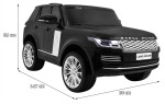 Mamido Elektrické autíčko Range Rover HSE 4x4 čierne