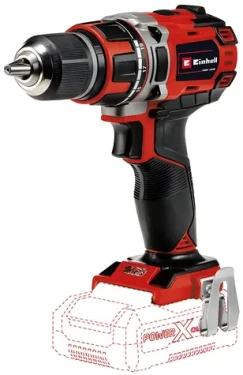 Einhell TE-CD 18/50 Li BL Solo červená/čierna / Aku vŕtací skrutkovač / 18V / 50 Nm / 1800 ot/min / bez aku (4513887)