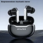 Awei T50 čierna / Bezdrôtové slúchadlá / TWS / Bluetooth 5.3 / dobíjacie púzdro (T50)