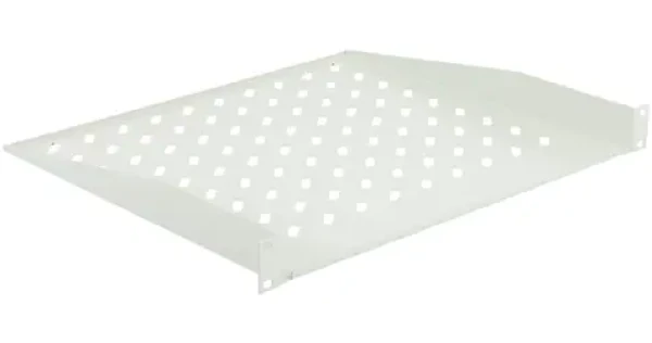 Lanview 19" 1U (RAS205WH) biela / Polica do racku / hĺbka 400 mm / perforovaná / nosnosť 30 kg (RAS205WH)