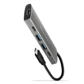 Axagon HMC-5G21, USB 10Gb/s húb, porty 2x USB-A, 2x USB-C, HDMI 4k/30, PD 60W, kábel USB-C 13cm (HMC-5G21)