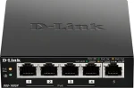 D-Link DGS-1005P / Switch / 5- Port 10/100/1000 Mbps / 4X PoE+ / PoE budget 100 W