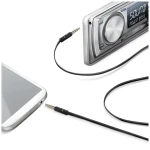 CELLY Audio kábel 2 x 3.5mm jack čierna / plochý (LINEIN35BK)