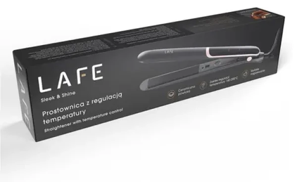 Lafe Sleek Shine / Žehlička na vlasy / Keramický povrch / 140-200 ° C / Plávajúce doštičky (LAFPST47570)