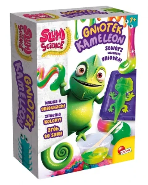 SLUMI SCIENCE Mačkacia hračka Chameleon