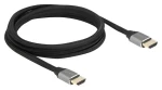 DeLock Ultra vysokorýchlostné HDMI 83996 šedá / Kábel / 48 Gbps / 8K/60Hz / 2m / pozlátené konektory (83996)