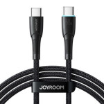 Joyroom SA32-CC3 Nabíjací kábel USB-C(M) - USB-C(M) 60W 1.0m čierna (SA32-CC3 1m Bl)