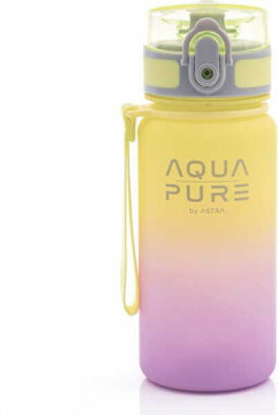 ASTRA Zdravá fľaša na vodu Aqua Pure 400 ml fialovo-žltá (158470)