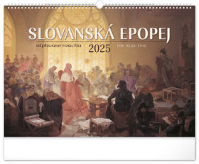Presco Group Nástenný kalendár Slovanská epopej - Alfons Mucha 2025 / 48 × 33 cm (PGN-33607-L)