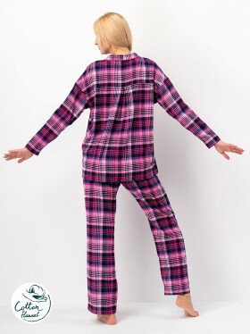 Kľúč LNS 490 B25 dĺžka/r 2XL-4XL dámske pyžamo bez zipsu fuchsie 3xl