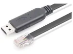 MicroConnect Konzolový kábel USB2.0 A (M) - RJ-45 (M) 1.8m čierna (USBETHM)