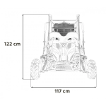 Mamido Detské benzínové autíčko Buggy LUCKY SEVEN oranžové