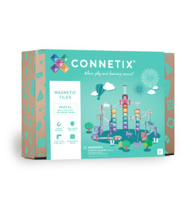 Connetix Connetix Tiles - Magnetická Stavebnica Pastelová Guličková Dráha 106 ks