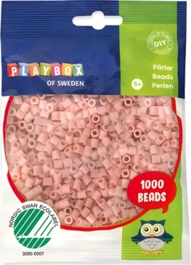 PLAYBOX Zažehľovacie korálky broskyňové, telové