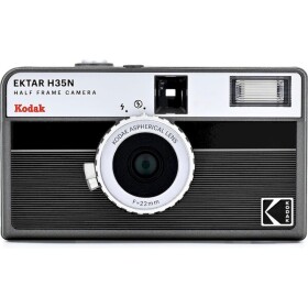 Kodak KODAK EKTAR H35N Fotoaparát Analogowy na Film 35mm Pół klietky 2 Zdjęcia Klietka / čierno - Sivý