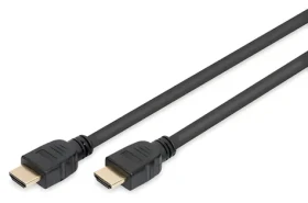 Digitus HDMI 2.1 Ultra High Speed čierna / Kábel HDMI / 3 m / 8K/60Hz / pozlátené konektory / HDR (AK-330124-030-S)