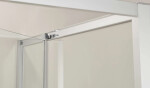 CERANO - Sprchovací kút Versaro L/P - 6 mm - chróm, transparentné sklo - 90x100 - zasúvací CER-8050BD80327