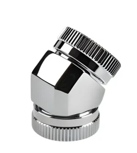 PHANTEKS Hard-Tube adaptér 45 ° chróm / Uhlový adaptér / 12 mm / HardTube (PH-A45_CR_12)