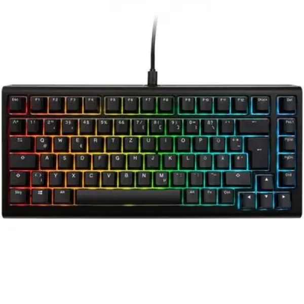 Ducky Tinker 75 Cherry MX-Blue čierna / herná klávesnica / podsvietená / mechanická / drôtová USB-C / US (PKTI2383AST-CCUSPDOECLAAW1)