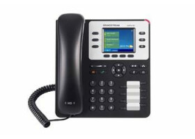 Grandstream GXP2130 (v2) / VoIP telefón / 3x SIP účet / HD audio / bluetooth / podpora headset / farebný LCD / 2x GLAN (GXP2130)