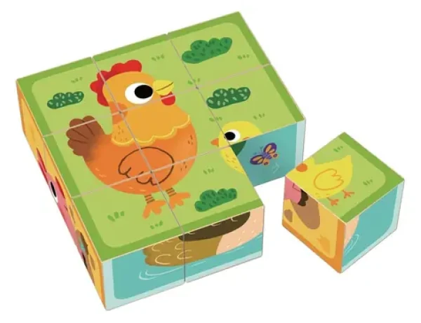 2Kids Toys Drevené kocky farma