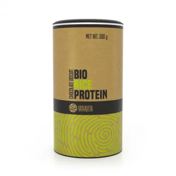 BIO Ryžový proteín - VanaVita (čokoládová sušienka, 500 g) (55681-2-500g-chocolatebiscuit)